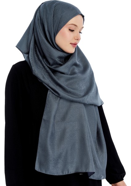 Monogram Etnik Desen Şal - Antrasit modelleri