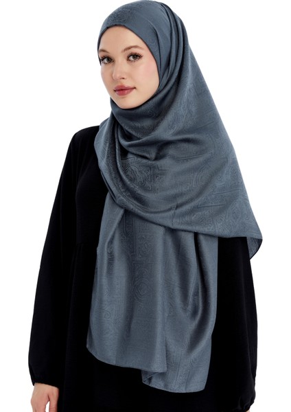 Monogram Etnik Desen Şal - Antrasit fırsatları