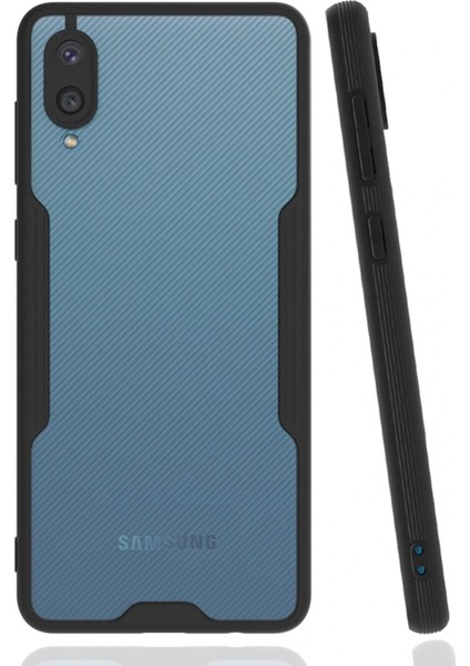 Newface Samsung Galaxy A02 Kılıf Platin Silikon - Siyah