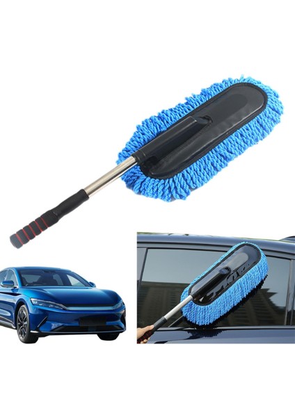 Teleskopik Mikrofiber Araç Yıkama Fırçası