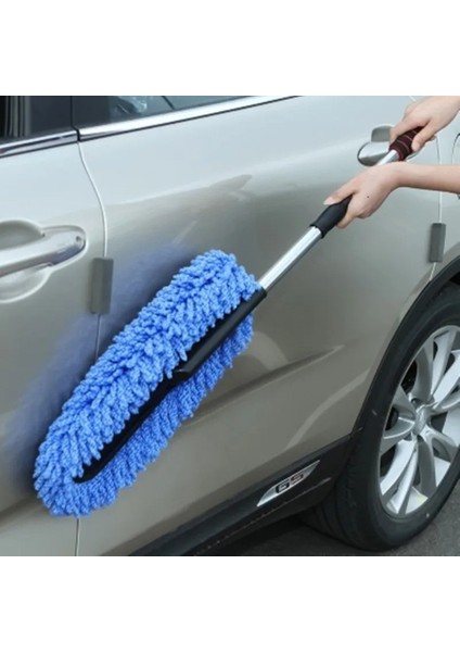 Teleskopik Mikrofiber Araç Yıkama Fırçası