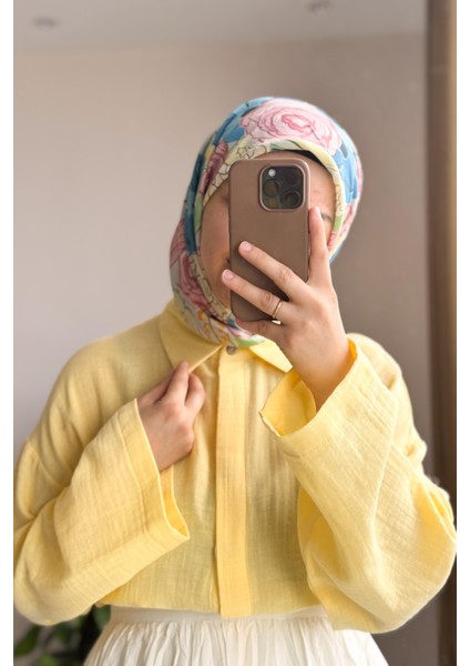 Classic Müslin Gömlek-Limon sarı fırsatları