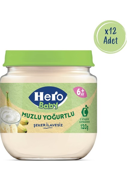 Muzlu Yoğurtlu Kavanoz Mama 120G X12