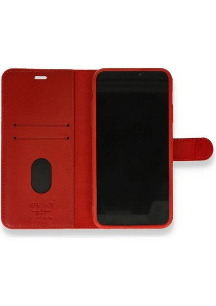 Newface iPhone 12 Mini Kılıf Trend S Plus Kapaklı Kılıf - Kırmızı fiyatları