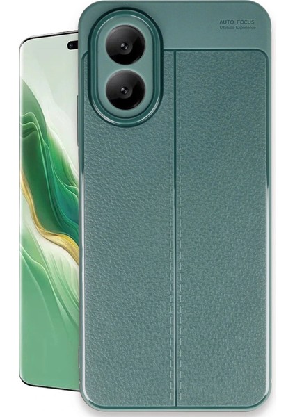 Newface Oppo A38 Kılıf Auto Focus Kapak - Koyu Yeşil