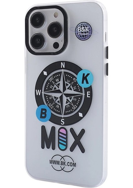 Newface iPhone 14 Pro Kılıf Apollo Magneticsafe Desenli Kapak - Apollo Şeffaf - 3