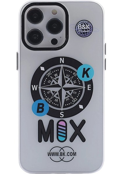 Newface iPhone 14 Pro Kılıf Apollo Magneticsafe Desenli Kapak - Apollo Şeffaf - 3
