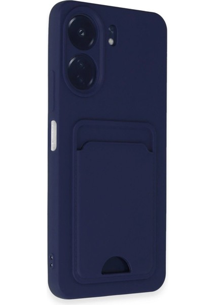 Newface Xiaomi Redmi 13C Kılıf Kelvin Kartvizitli Silikon - Lacivert fiyatları