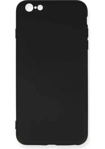 Newface iPhone 6 Plus Kılıf Nano Içi Kadife Silikon - Siyah