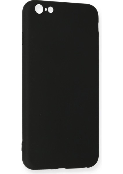 Newface iPhone 6 Plus Kılıf Nano Içi Kadife Silikon - Siyah modelleri