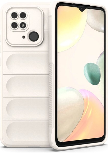 Newface Xiaomi Redmi 10C Kılıf Optimum Silikon - Krem