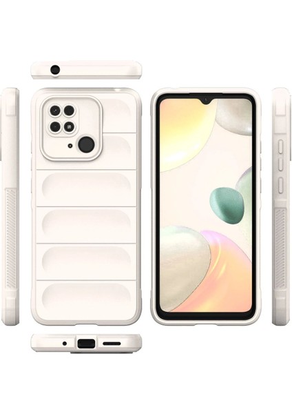 Newface Xiaomi Redmi 10C Kılıf Optimum Silikon - Krem