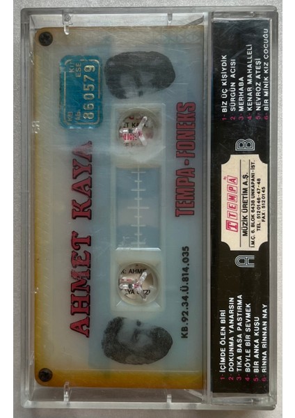 Ahmet Kaya Dokunma Yanarsın Kaset (Orjnal Dönem Baskı Kaset)