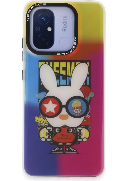 Newface Xiaomi Redmi 12C Kılıf Estoril Desenli Kapak - Estoril - 10
