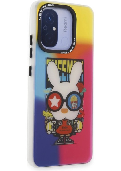 Newface Xiaomi Redmi 12C Kılıf Estoril Desenli Kapak - Estoril - 10