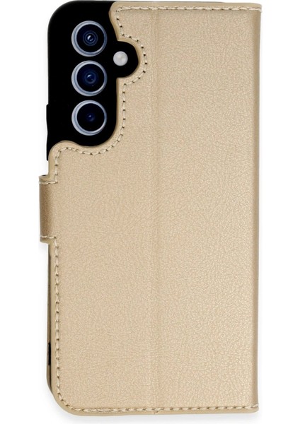 Newface Samsung Galaxy A54 5g Kılıf Trend S Plus Kapaklı Kılıf - Gold