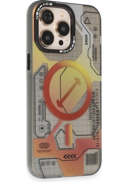 Newface iPhone 14 Pro Max Kılıf Venüs Magneticsafe Desenli Kapak - Venüs - 6