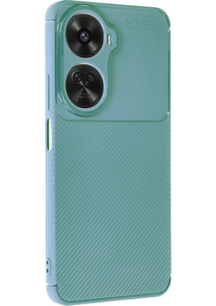 Newface Huawei Nova 12 Se Kılıf Auto Focus Karbon Kapak - Koyu Yeşil fiyatları