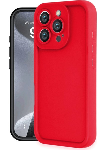 Newface iPhone 16 Pro Max Kılıf Viera Silikon - Kırmızı