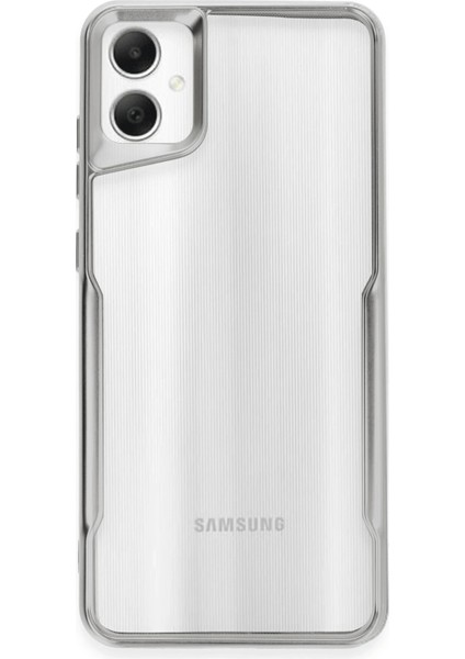 Newface Samsung Galaxy A06 Kılıf Boyi Silikon Kapak - Gümüş