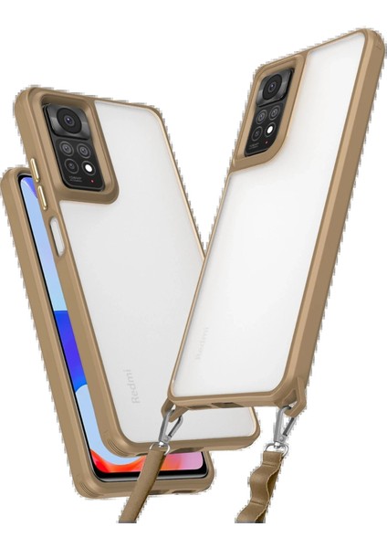 Newface Xiaomi Redmi Note 11 Pro Kılıf Penta Silikon Kılıf - Çöl Titanyum