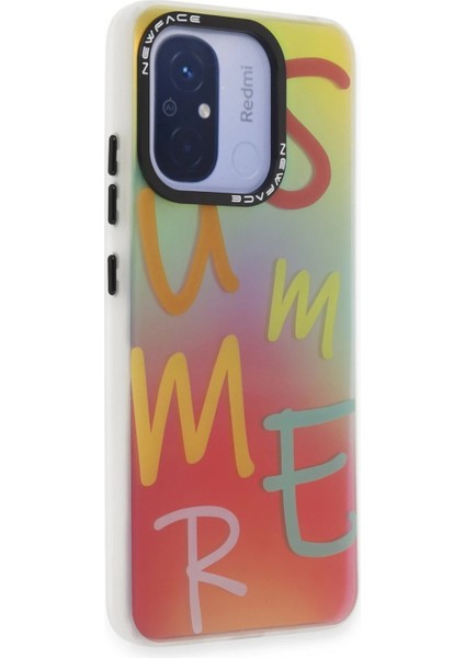 Newface Xiaomi Redmi 12C Kılıf Estoril Desenli Kapak - Estoril - 3