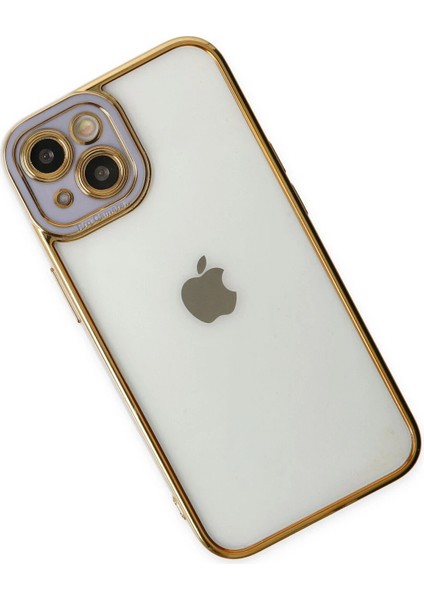 Newface iPhone 14 Plus Kılıf Liva Lens Silikon - Lila