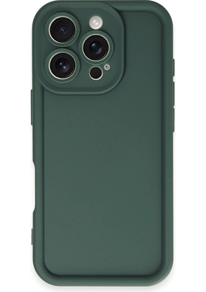 Newface iPhone 16 Pro Kılıf Viera Silikon - Koyu Yeşil modelleri