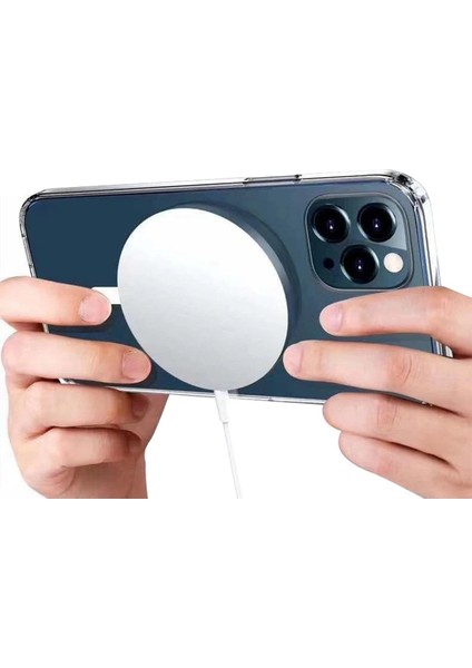Newface iPhone 16 Plus Kılıf Pc Real Magsafe Kapak - Şeffaf