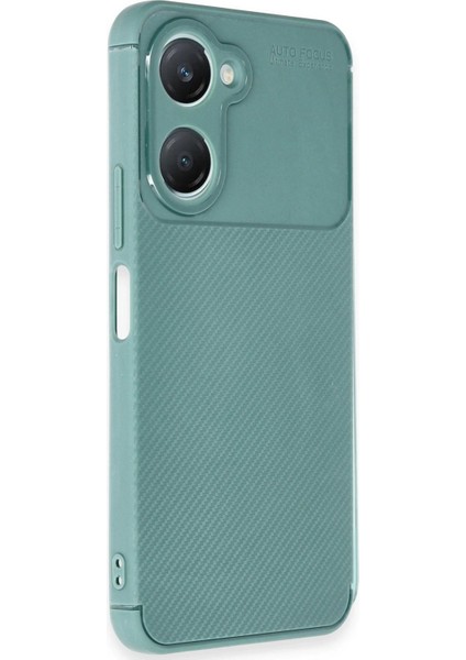 Newface Vivo Y18 Kılıf Auto Focus Karbon Kapak - Koyu Yeşil fiyatları