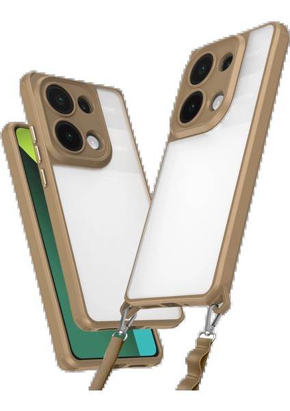 Newface Xiaomi Redmi Note 13 Pro 4g Kılıf Penta Silikon Kılıf - Çöl Titanyum