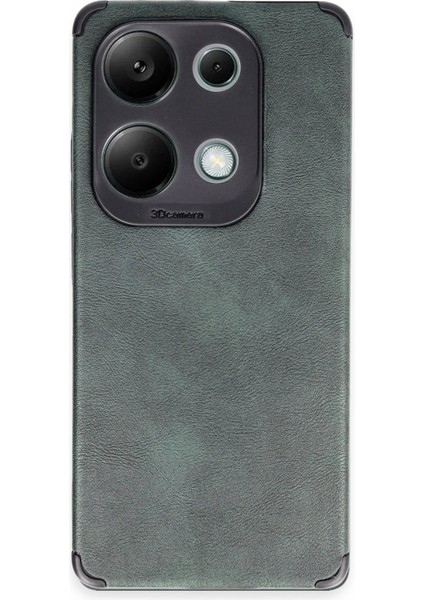 Newface Xiaomi Redmi Note 13 4g Kılıf Loop Deri Silikon - Yeşil