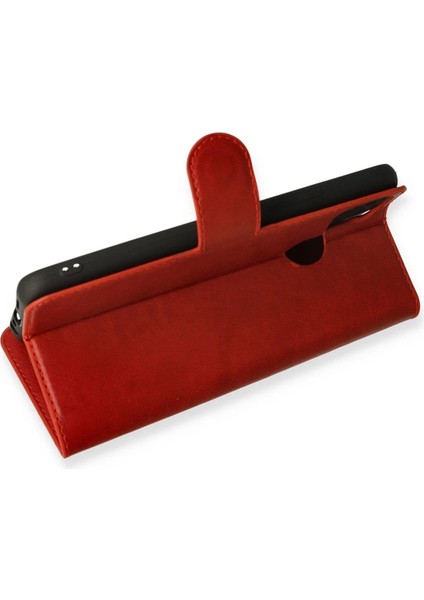 Newface Realme C25 Kılıf Trend S Plus Kapaklı Kılıf - Kırmızı modelleri