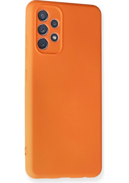 Newface Samsung Galaxy A32 Kılıf Nano Içi Kadife Silikon - Turuncu fiyatları