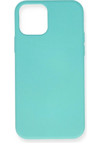 Newface iPhone 12 Mini Kılıf Nano Içi Kadife Silikon - Turkuaz