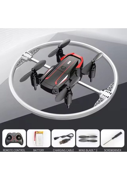 Katlanabilir Mini Bk2 Drone Optik Akışlı LED Işıklı Tek Tuş Kalkış Katlanabilir Tasarım Rc Uzaktan Kumandalı Drone
