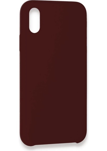 Newface iPhone Xs Max Kılıf Lansman Legant Silikon - Bordo
