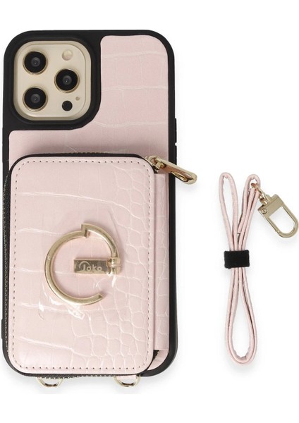 Joko iPhone 14 Pro Max Kılıf Ermes Kapak - Pembe