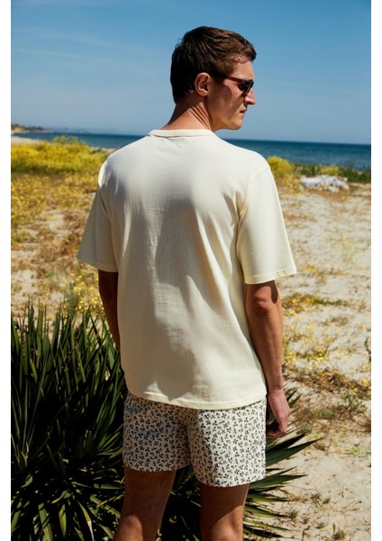 CATWALK Erkek %100 Pamuk Regular Fit Sarı T-Shirt indirimleri