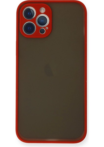 Newface iPhone 12 Pro Max Kılıf Montreal Silikon Kapak - Kırmızı