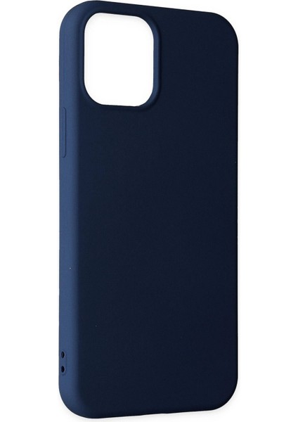 Newface iPhone 11 Pro Max Kılıf Nano Içi Kadife Silikon - Lacivert