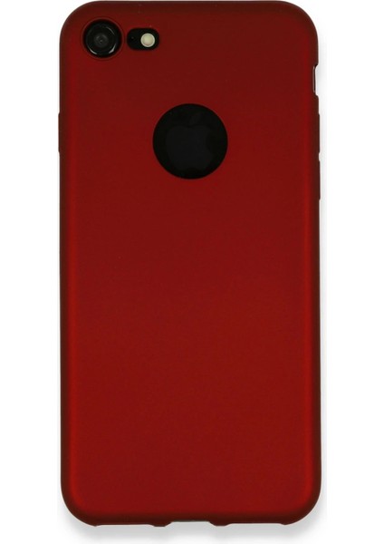 Newface iPhone 7 Kılıf First Silikon - Bordo