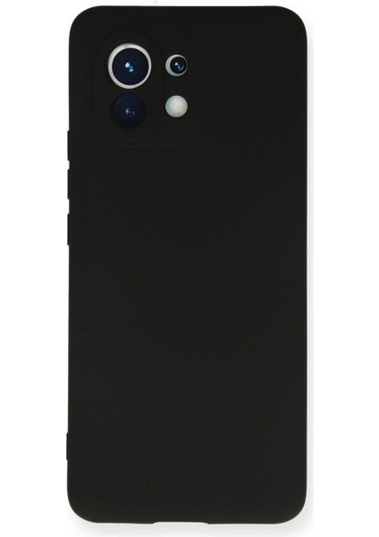 Newface Xiaomi Mi 11 Kılıf Nano Içi Kadife Silikon - Siyah