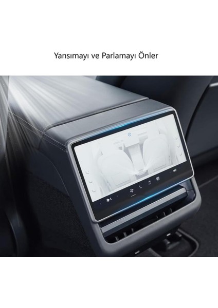 Tesla Y Arka Ekran 8 Inç Mat Ekran Koruyucu Yansımayı Önler modelleri