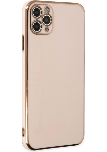 Newface iPhone 11 Pro Max Kılıf Volet Silikon - Pembe