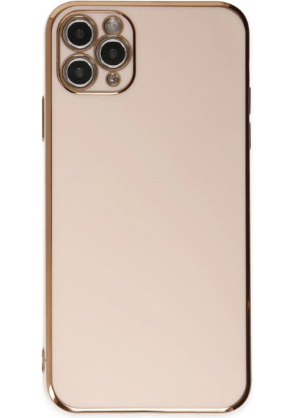 Newface iPhone 11 Pro Max Kılıf Volet Silikon - Pembe