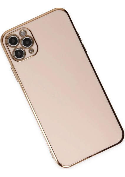 Newface iPhone 11 Pro Max Kılıf Volet Silikon - Pembe