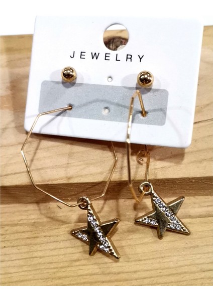 Figürlü Lüks Kararmaz Küpe