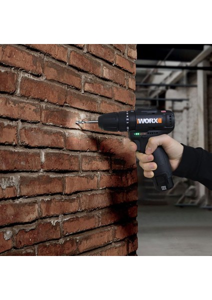 WX121 12VOLT/2.0AH Li-Ion Çift Akülü Kömürsüz Profesyonel Şarjlı Darbeli Matkap + 5 Parça Aksesuar modelleri
