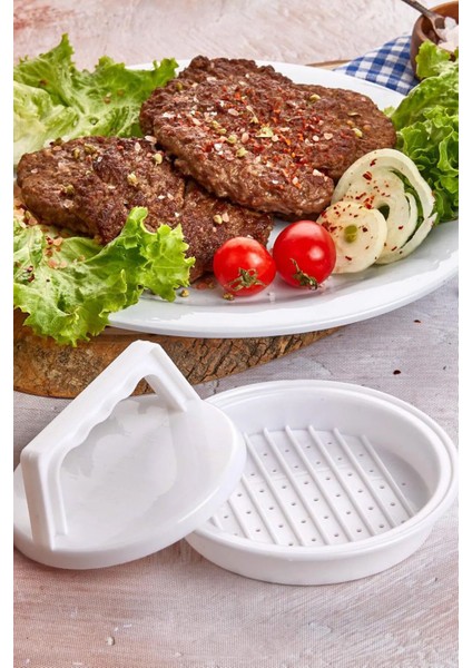 Hamburger ve Köfte Kalıbı Şekillendirici Pratik Köfte Yapma Aparatı 2 Adet